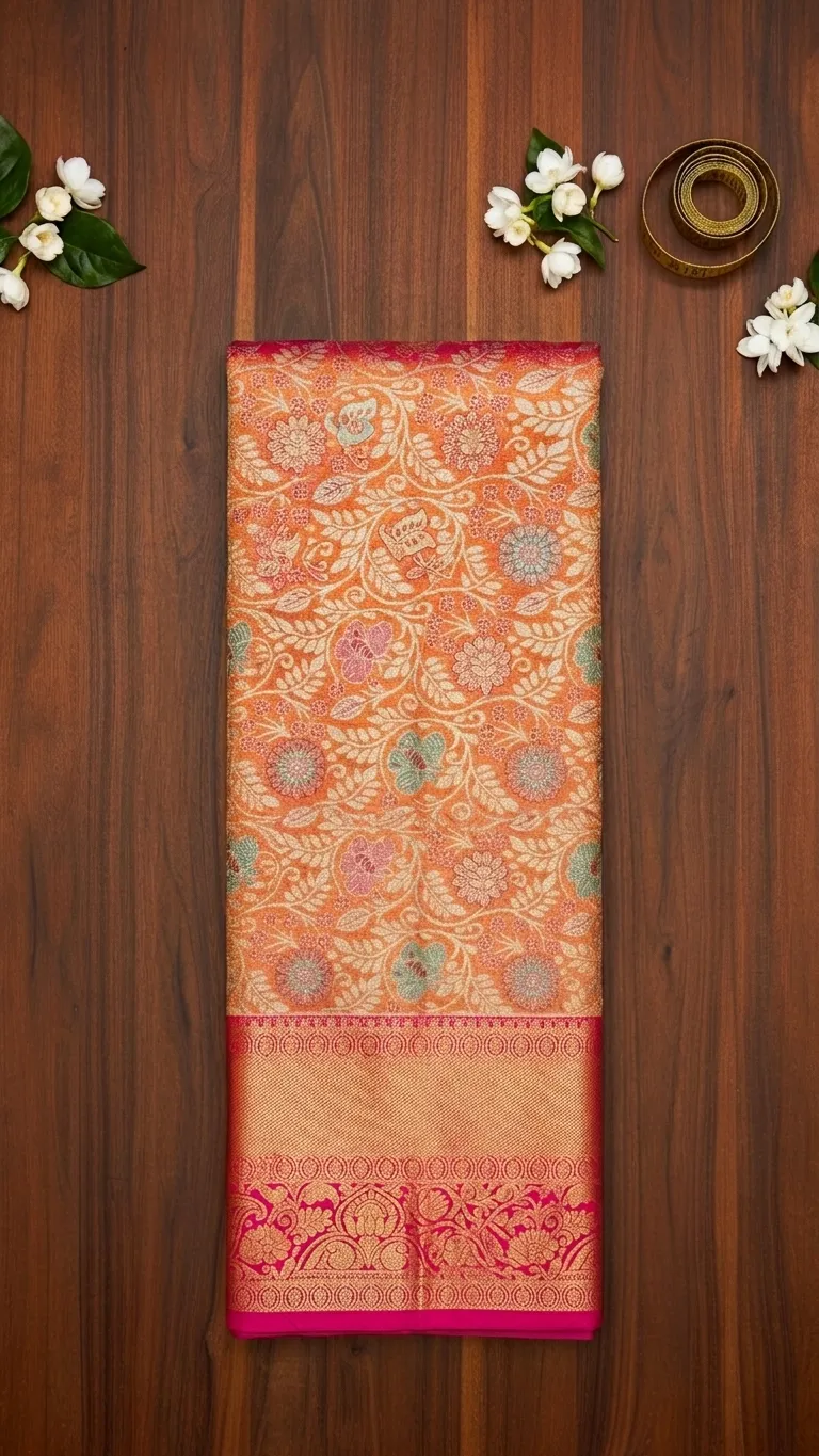 Pure Banarasi silk saree collection with zari work at Sri Ishwaryam Collections Thiruninravur Chennai