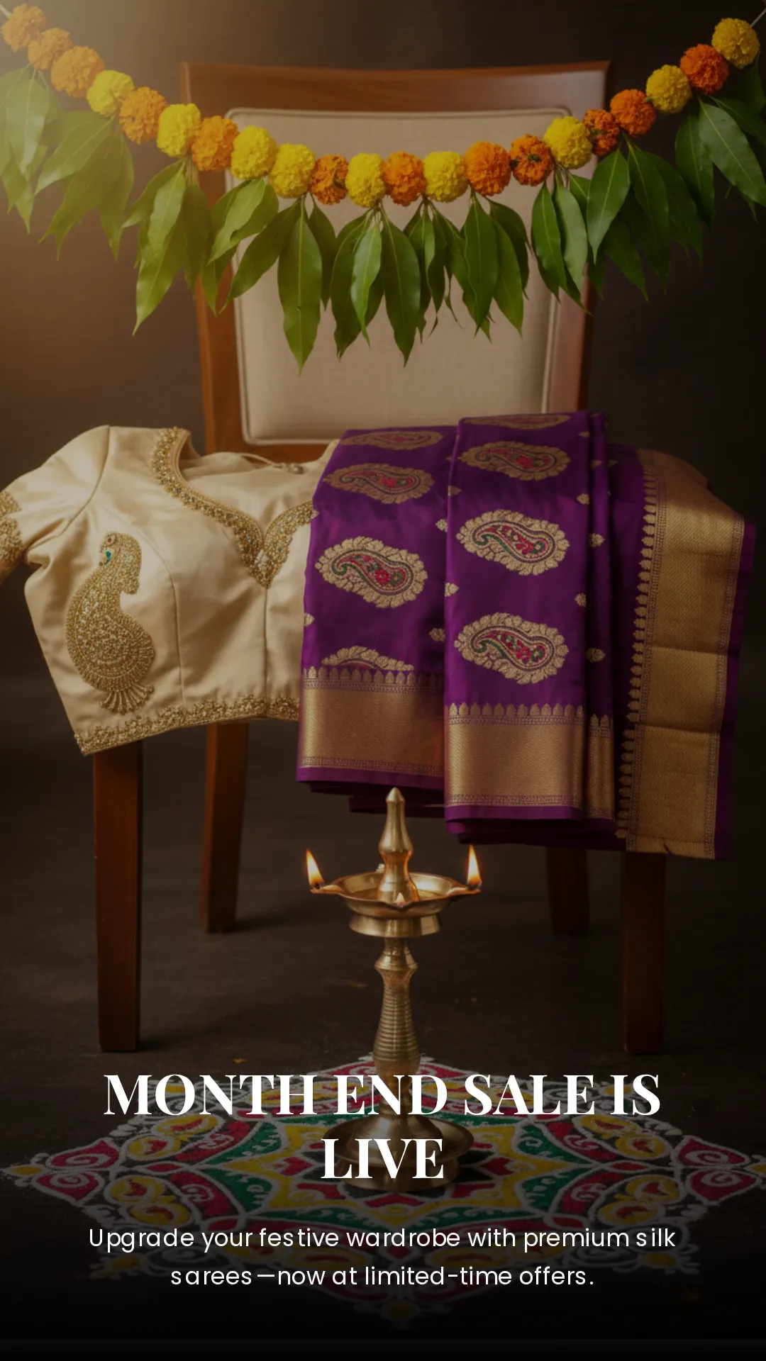 Month End Sale is Live — Premium Silk Sarees at Limited-Time Offers | Sri Ishwaryam Collections Thiruninravur
